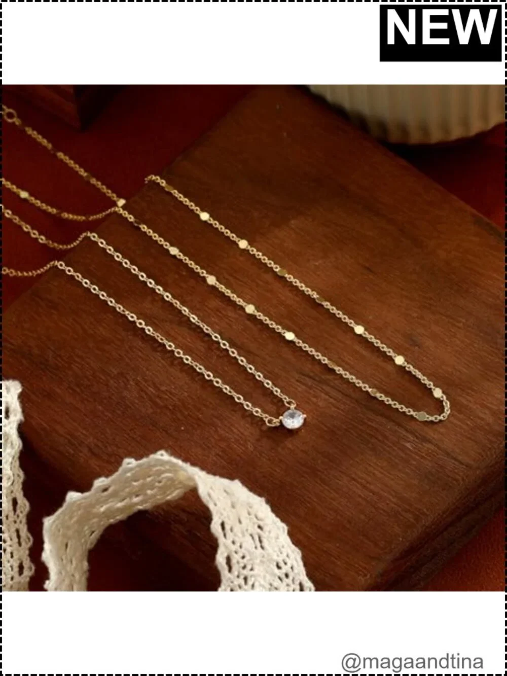 N/A layered necklace